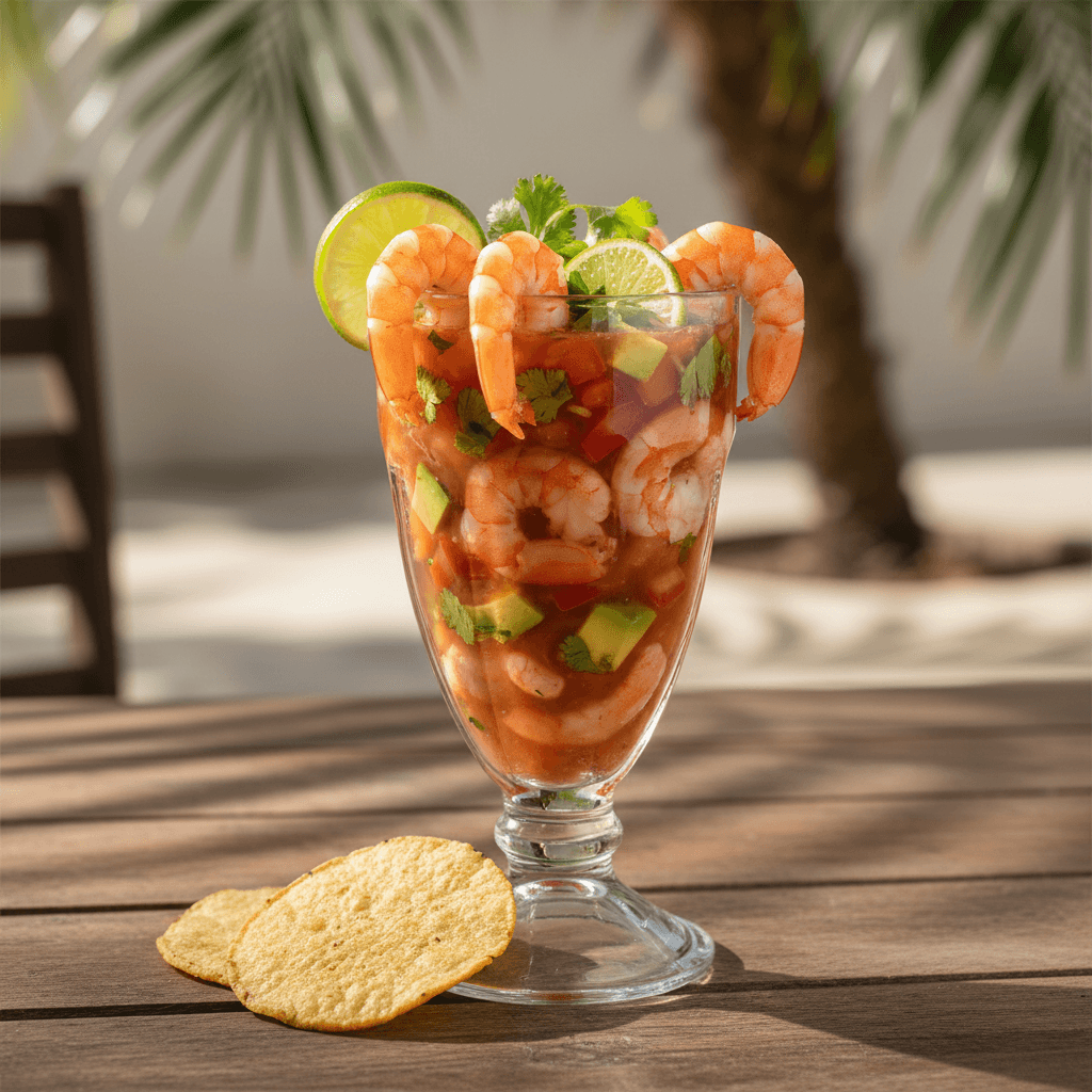 Fresh Mexican shrimp cocktail