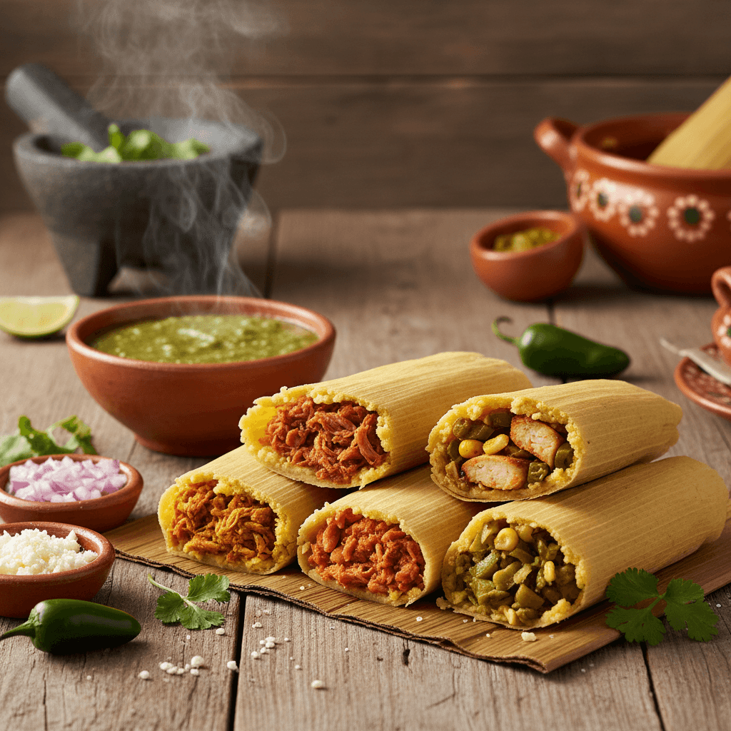 Traditional Mexican tamales