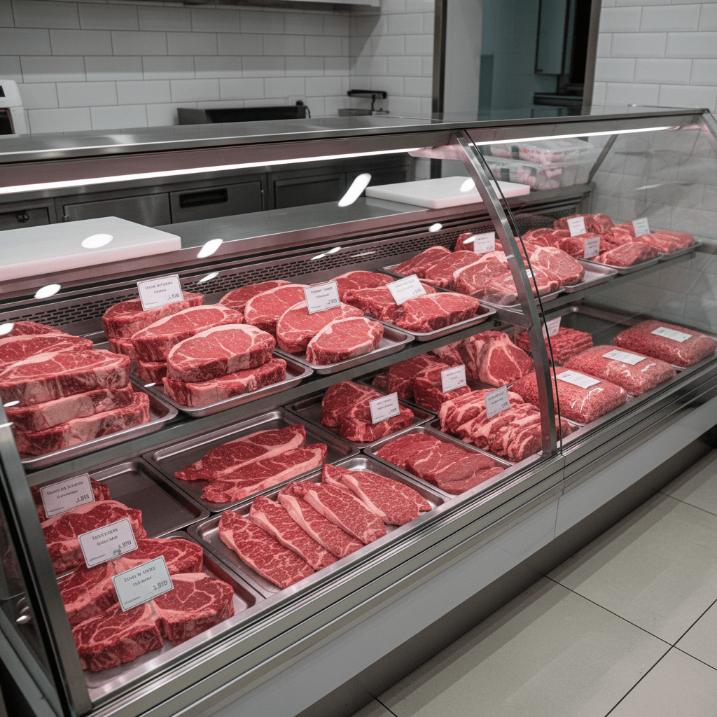 Premium beef cuts at Los Paisanos butcher shop